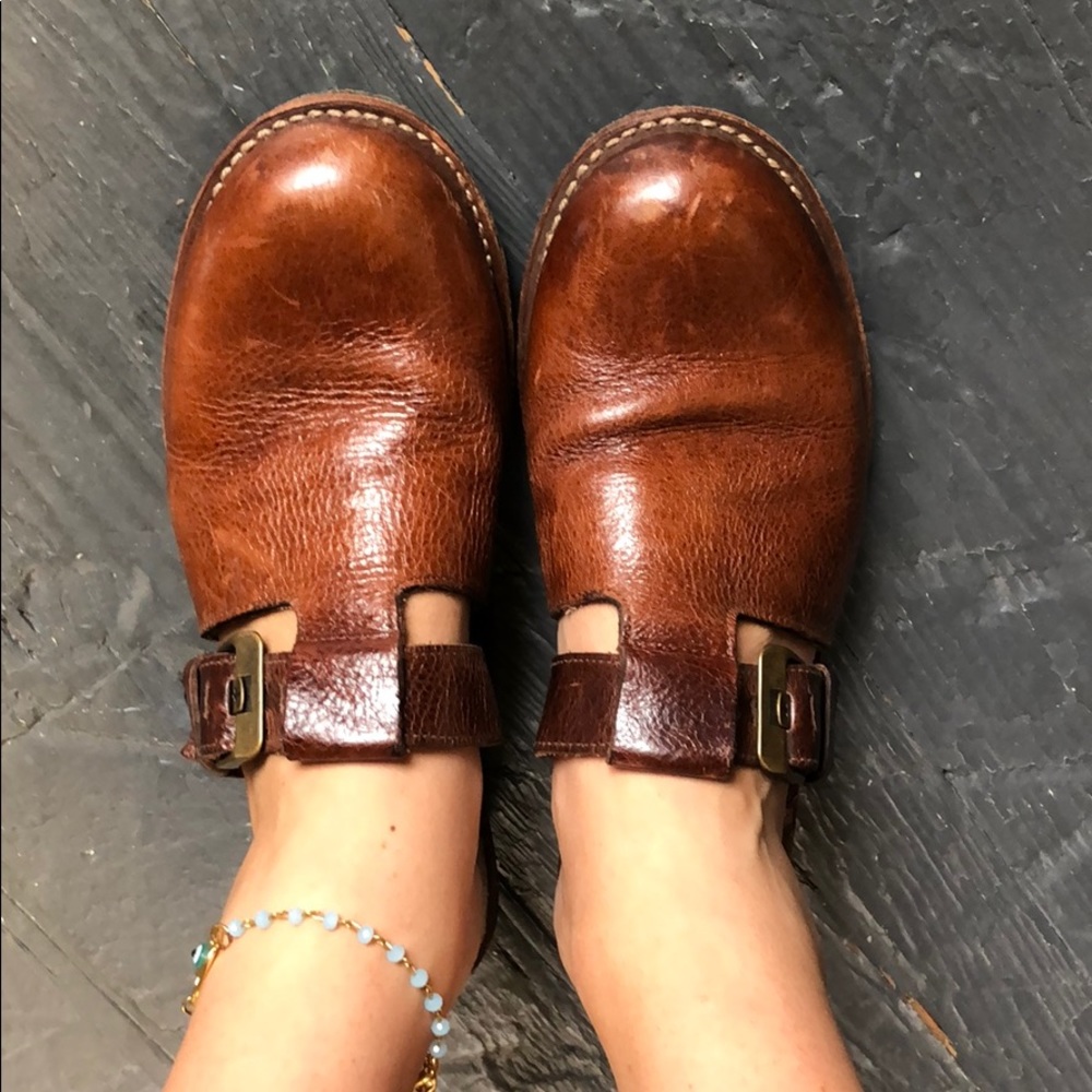 Dr. Martin’s leather Mary Jane slides